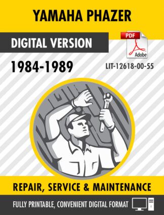 1984-1989 Yamaha Phazer Snowmobile Service Manual LIT-12618-00-55
